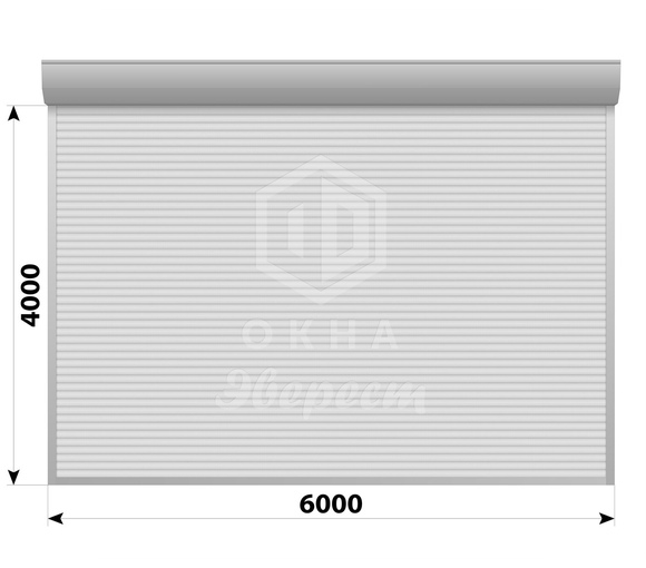 Стальные перфорированные рольставни 6000x4000