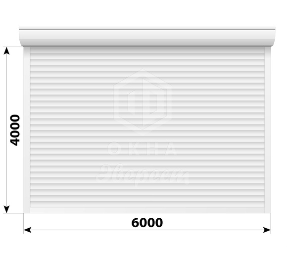 Защитные алюминиевые рольставни 6000x4000
